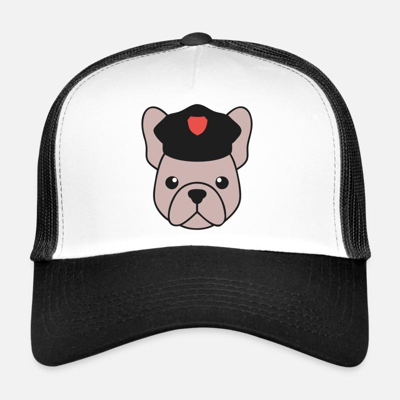 Frenchie Polizist Cop Security Trucker Cap