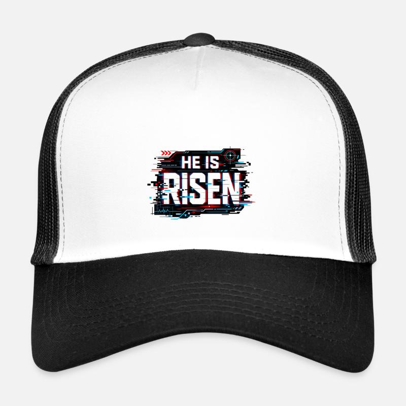 Glitch Easter: He is Risen Trucker Cap