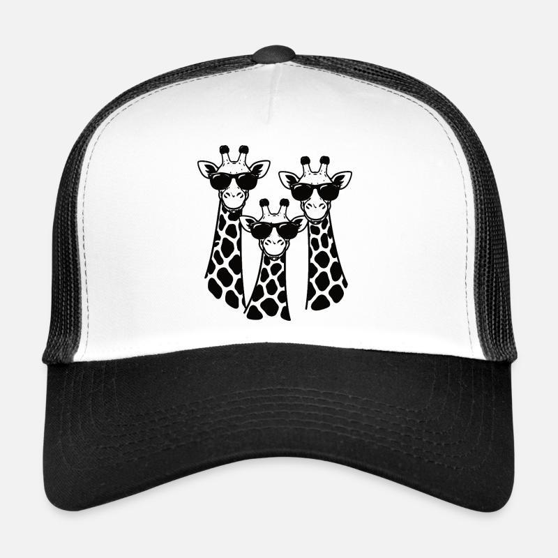 Giraffen Trio mit Sonnenbrillen Trucker Cap