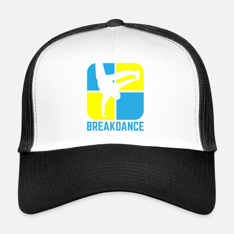 Breakdancing - Trucker Cap - white/black