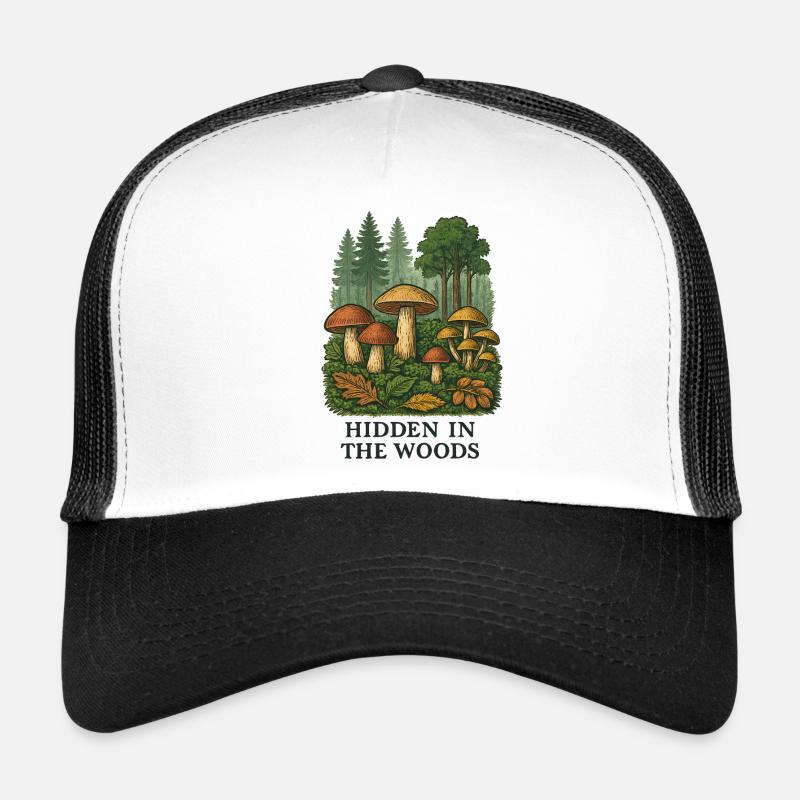 Forest Mushrooms Secret Trucker Cap