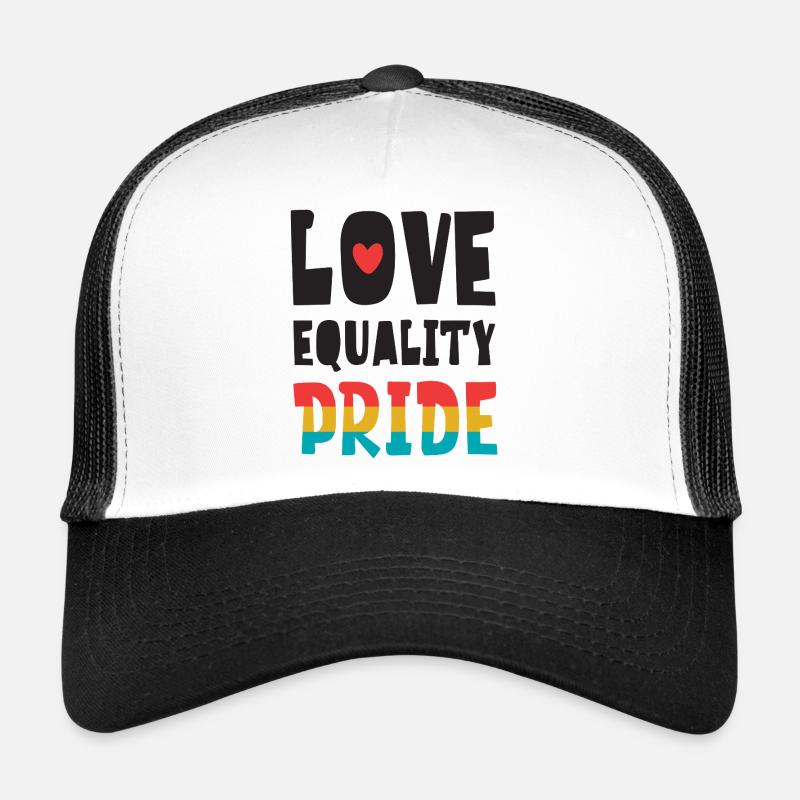 LGBTQ Pride Month - Love. Equality. Pride Trucker Cap