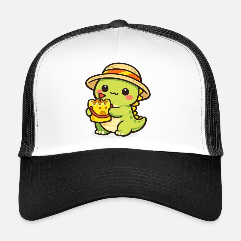 Kawaii Dino mit Kuchenhut Trucker Cap