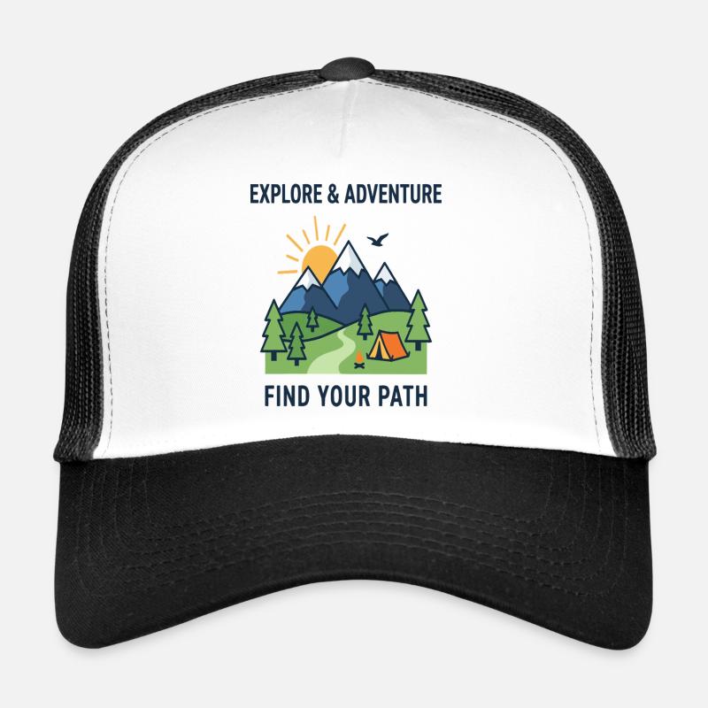 Explorez l’aventure, trouvez votre chemin, camping Casquette trucker 