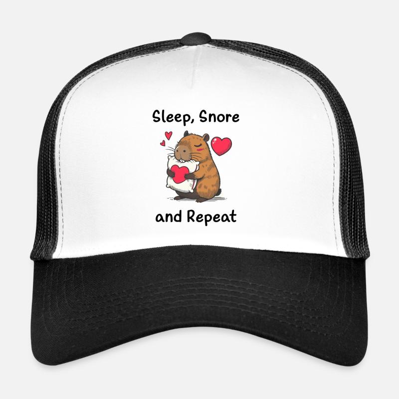 Amour du cœur capybara Casquette trucker 
