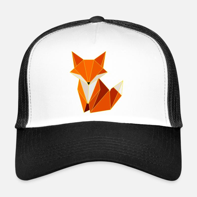 Fox Polygon Geometry Design Trucker Cap