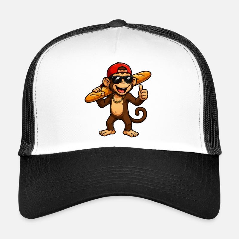 monkey-baguette-cool Trucker Cap