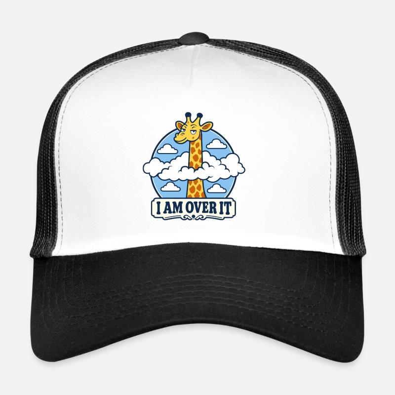 Giraffe Leave-it-behind - Trucker Cap - white/black