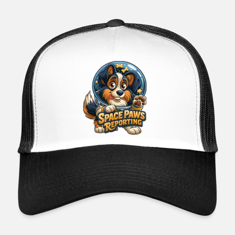 Kosmische Welpen-Weltpfoten-Design Trucker Cap