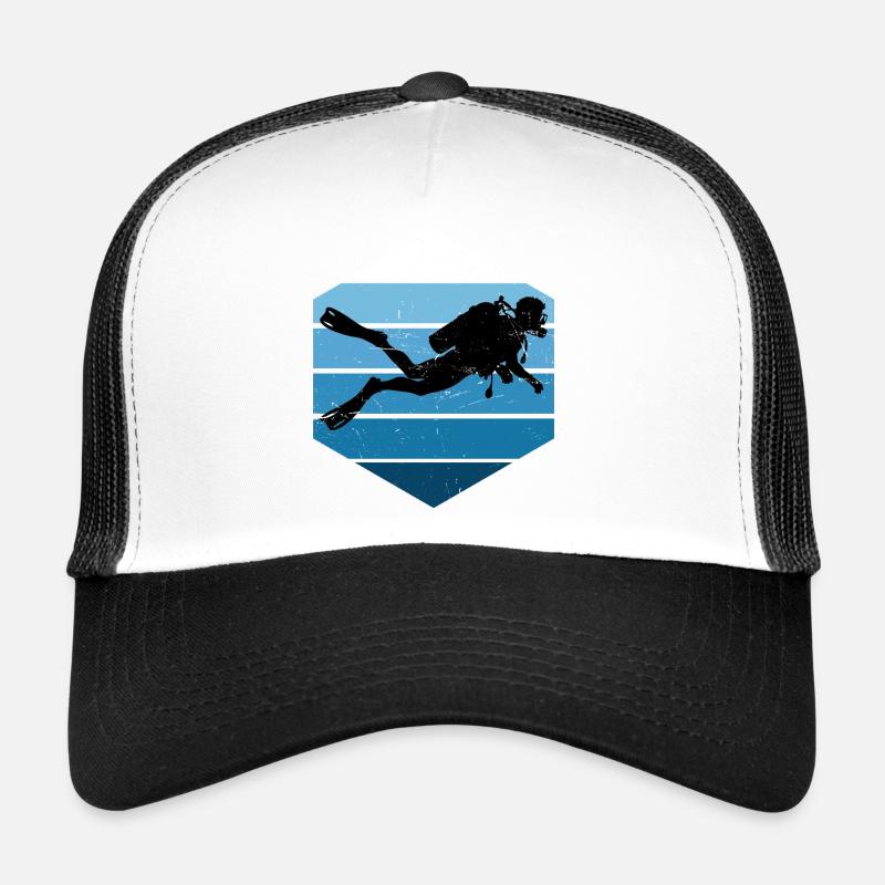 Idée cadeau de plongée sous-marine pour des aventures sous-marines Casquette trucker 