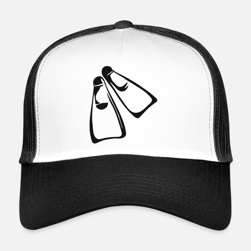 Tauchen - Trucker Cap - Weiß/Schwarz