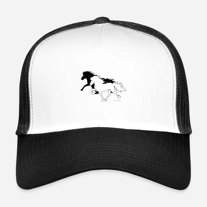 Islandais à Tölt et le pass de course Casquette trucker 