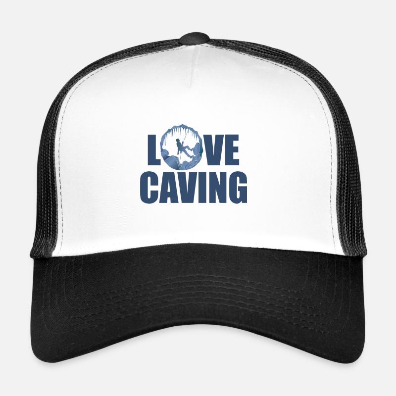 Love Caving - Speleology Potholing Caver Trucker Cap