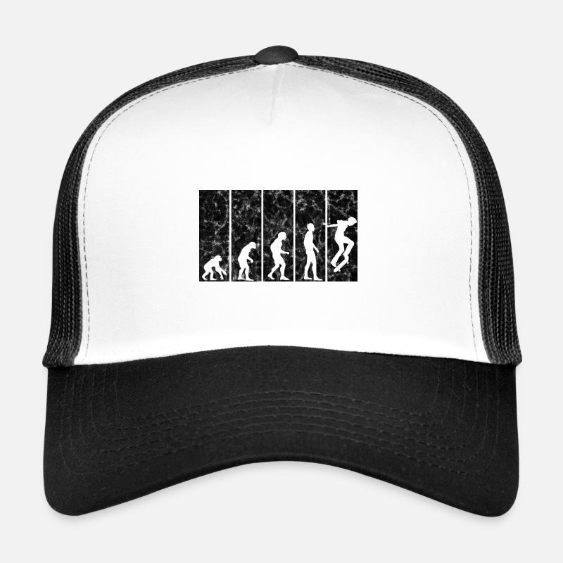 Evolution Skateboarder Skateboard Skater Skate Casquette trucker 