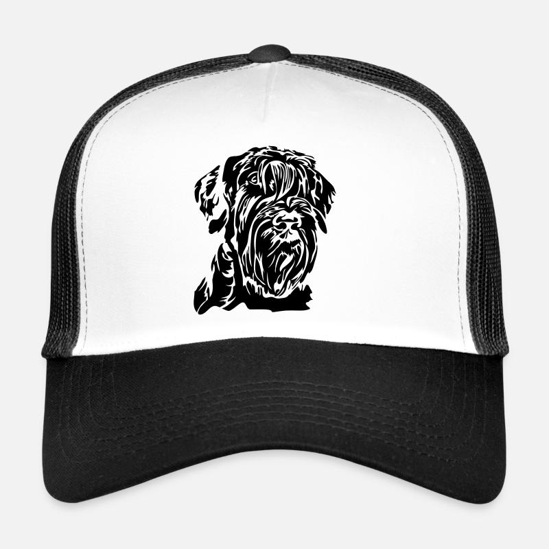 RIESENSCHNAUZER - Giant Schnauzer Hunde Wilsigns - Trucker Cap - Weiß/Schwarz