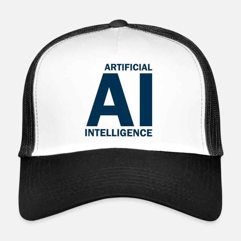 Artificial Intelligence - Künstliche Intelligenz - Trucker Cap - Weiß/Schwarz