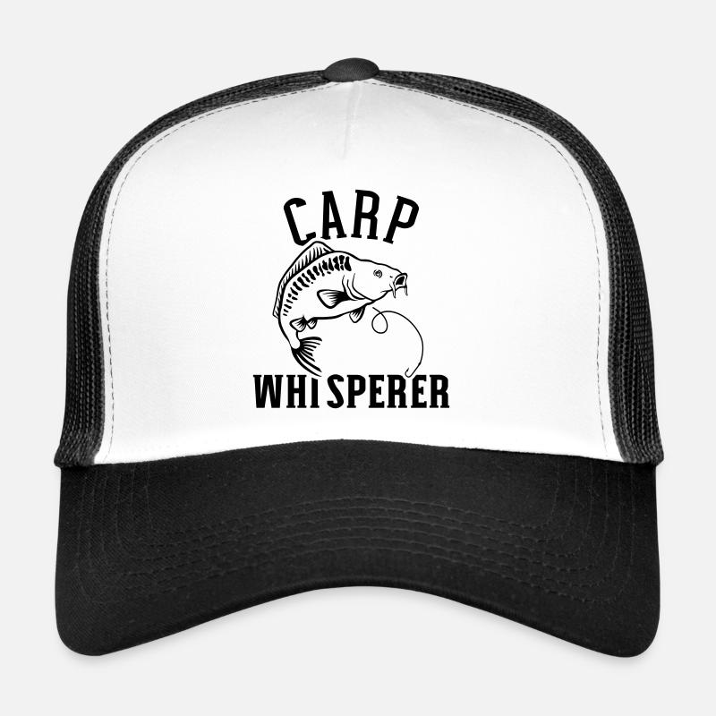 Karpfen - Trucker Cap - Weiß/Schwarz