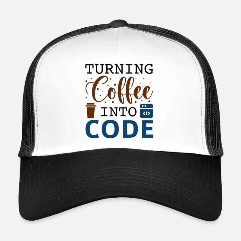 Kaffee in Code verwandeln Trucker Cap