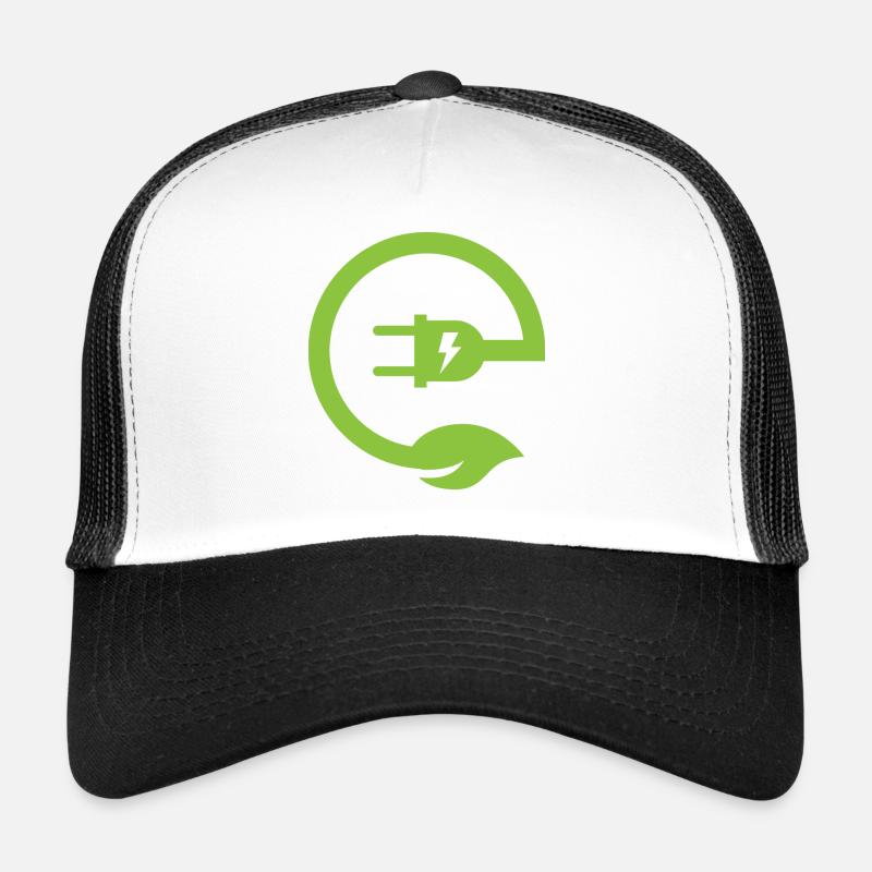Vélo électrique électrique - Casquette trucker  - blanc/noir
