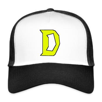 D - Just a letter! - by YoshiArt - Trucker Cap - white/black - Front