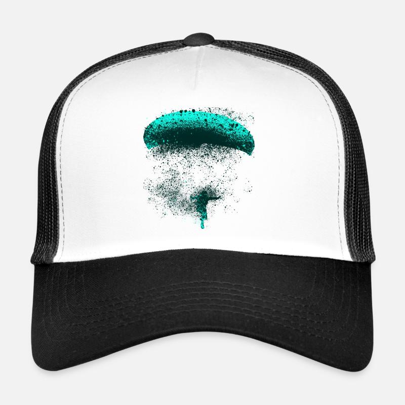 Parapente bleu éclaboussure Casquette trucker 