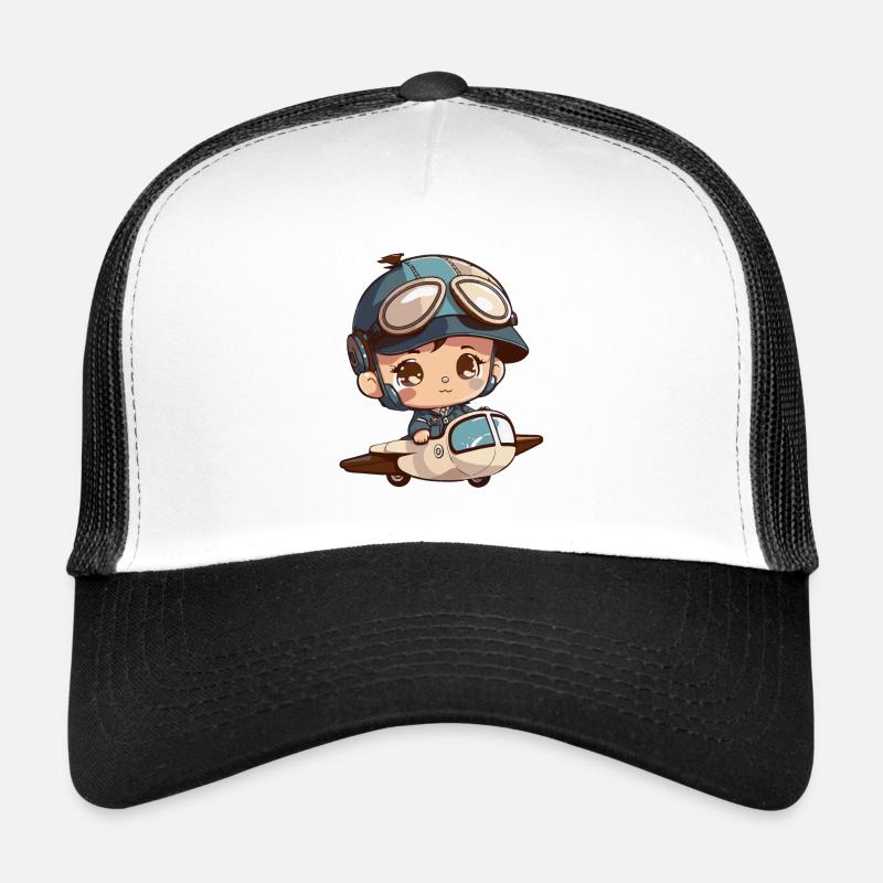 Bébé pilote dans l’avion Casquette trucker 