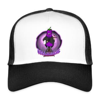 Obergiene - Casquette trucker  - blanc/noir - Devant