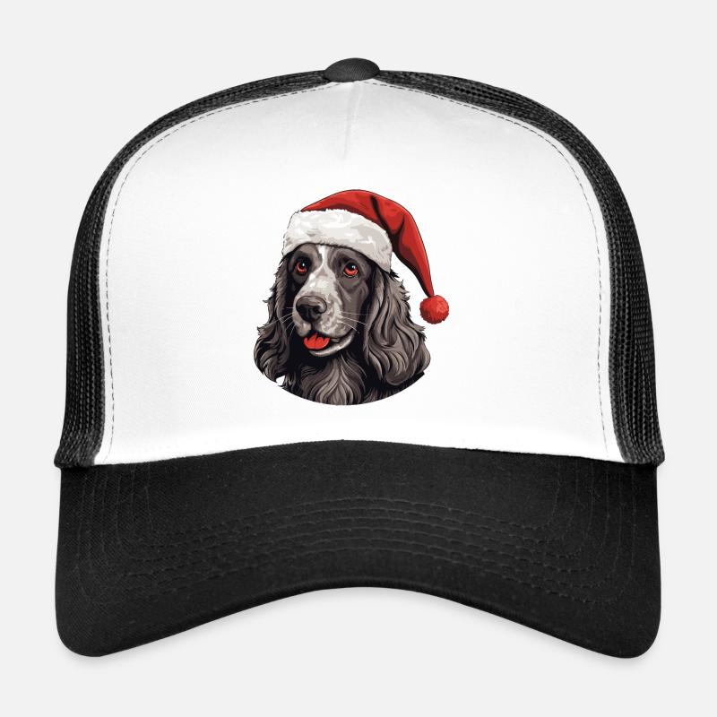 Cocker Spaniel Hund Weihnachten Lustig Xmas Trucker Cap