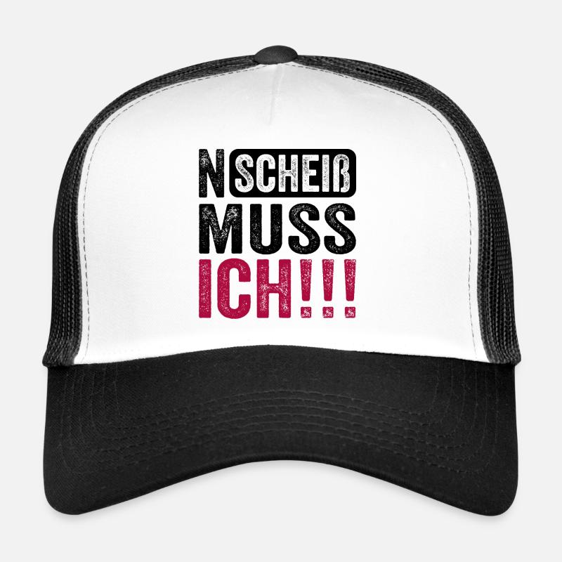 Lustiger Spruch: N Scheiß muss ich Trucker Cap