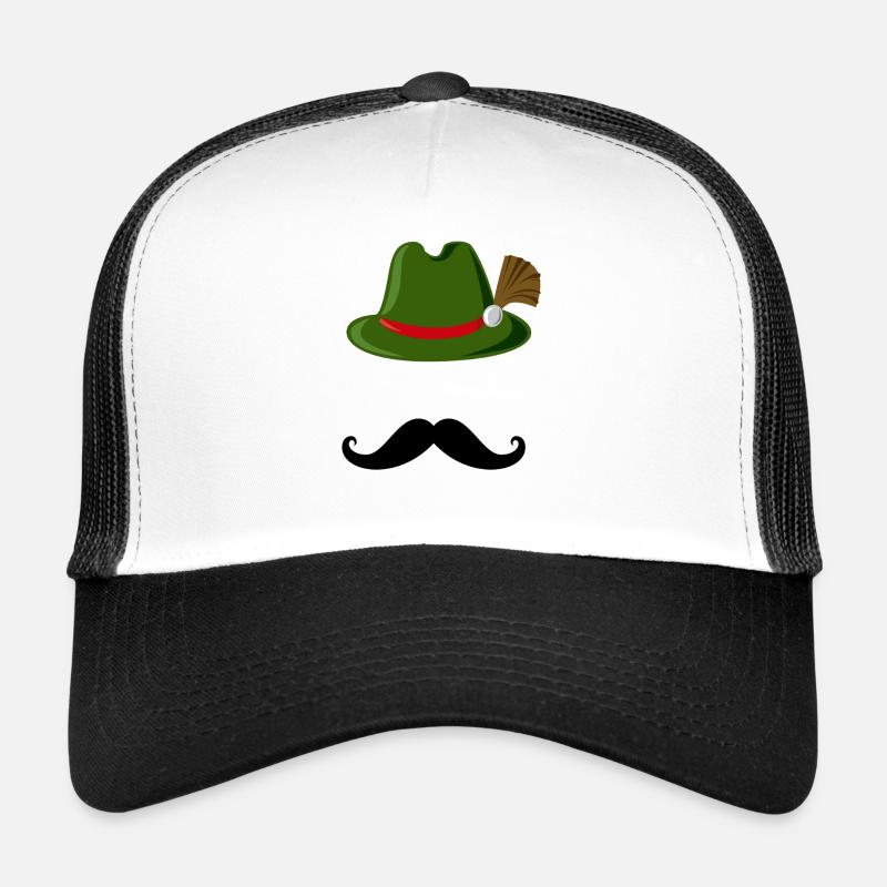 Bavarois Gambsbarthut avec un cadeau de moustache Casquette trucker 