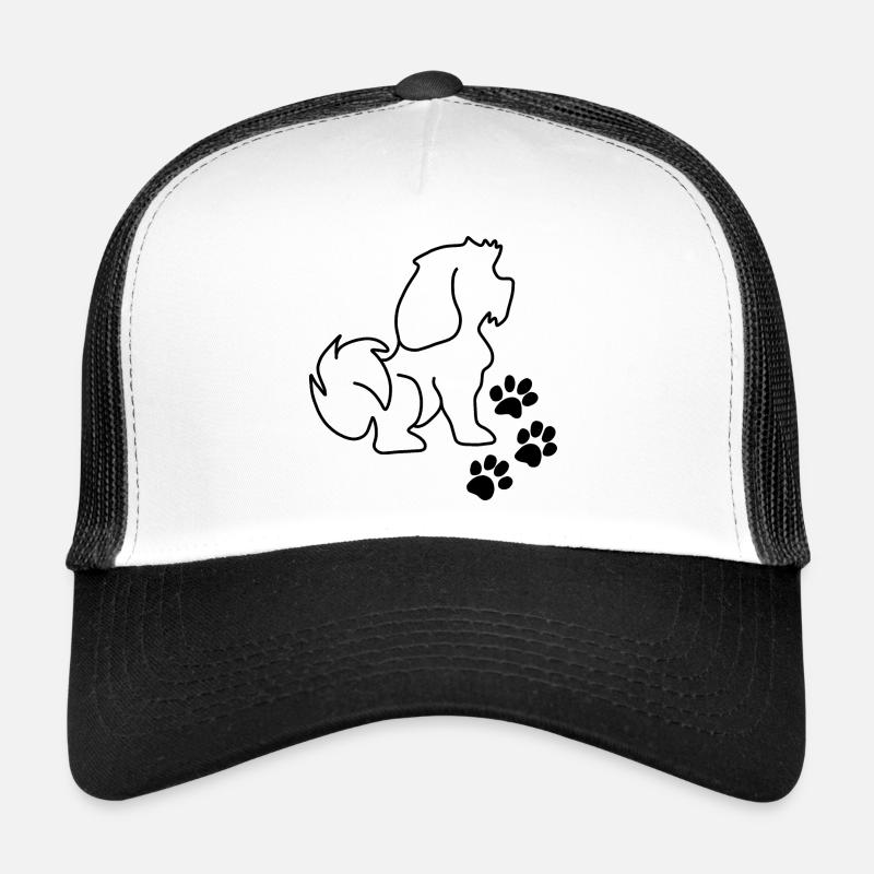 Chien animal de compagnie empreinte de pattes Casquette trucker 