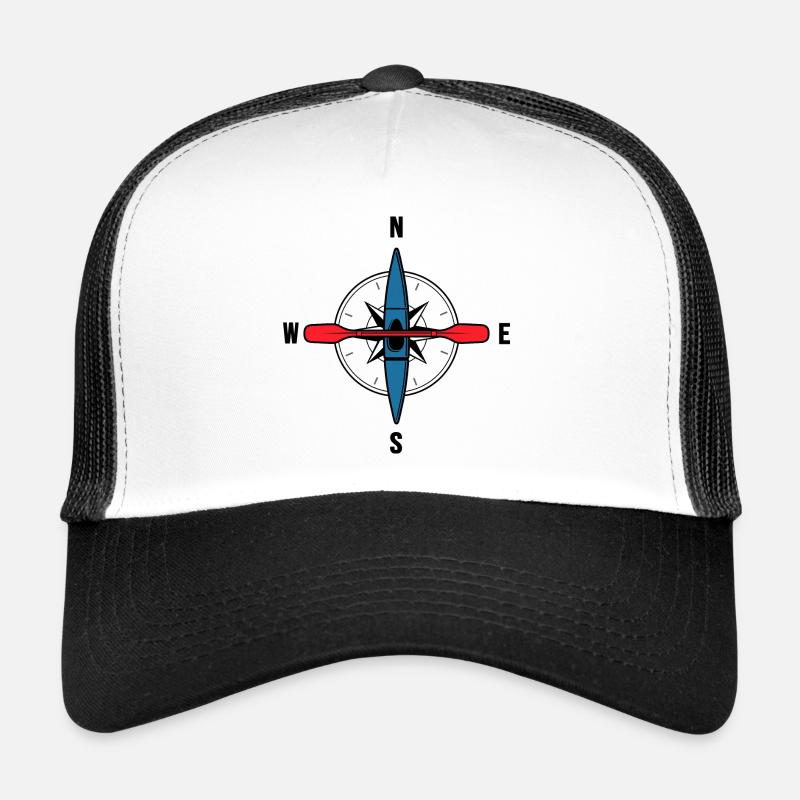 kajak kanu paddeln river-adventure - Trucker Cap - Weiß/Schwarz
