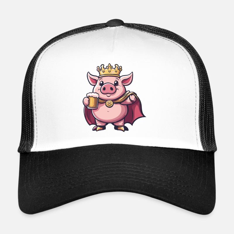 Schwein Bier Lustig Trucker Cap
