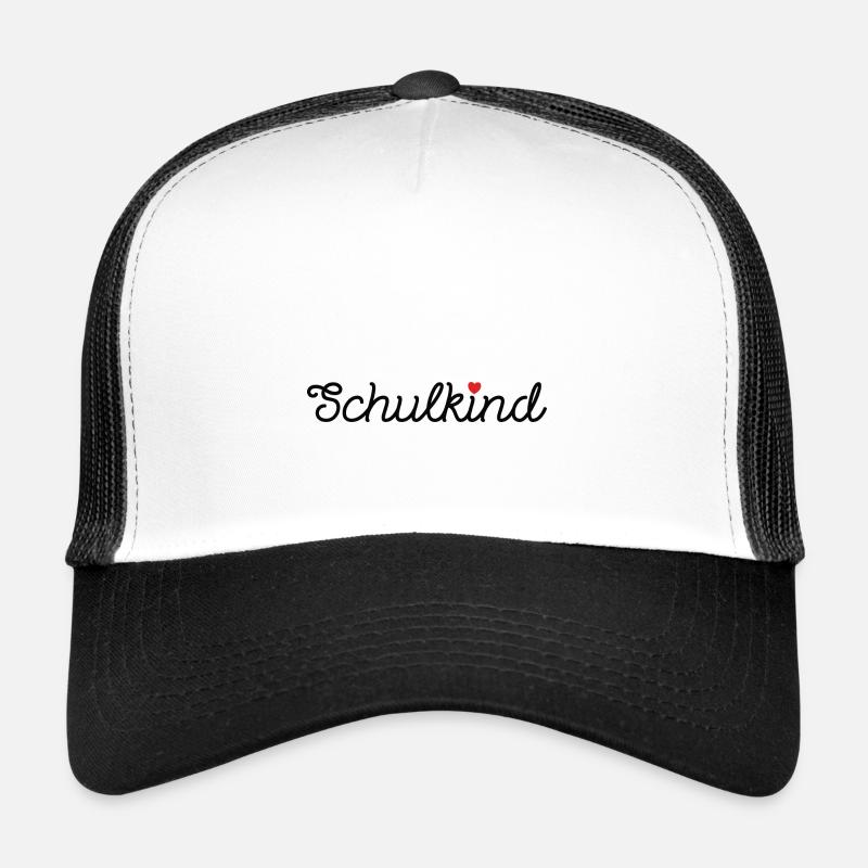Schulkind Einschulung Berufsschule Schulanfang - Trucker Cap - Weiß/Schwarz