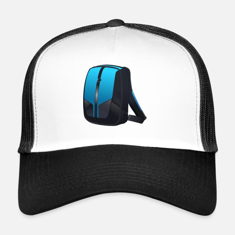 sac à dos - Casquette trucker  - blanc/noir
