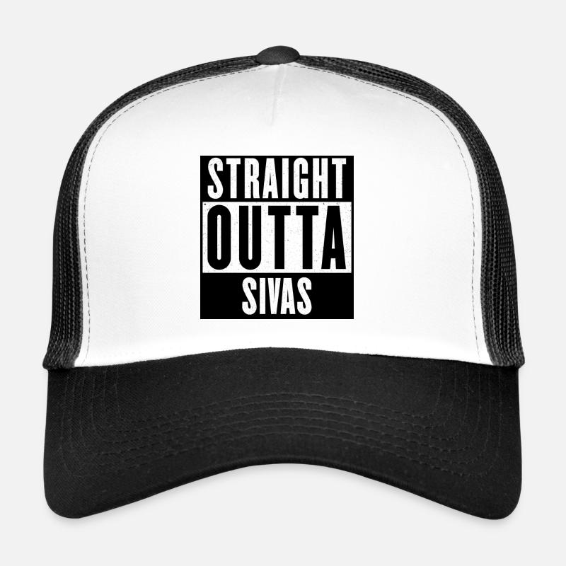 Sivas - Casquette trucker  - blanc/noir