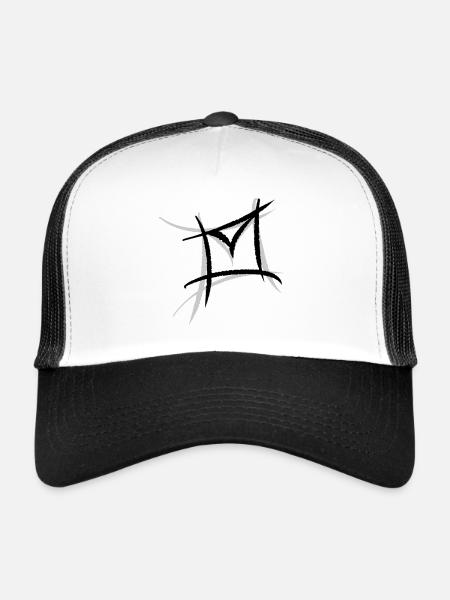 Email, envelope icon. Philatelist - Trucker Cap - white/black - Front