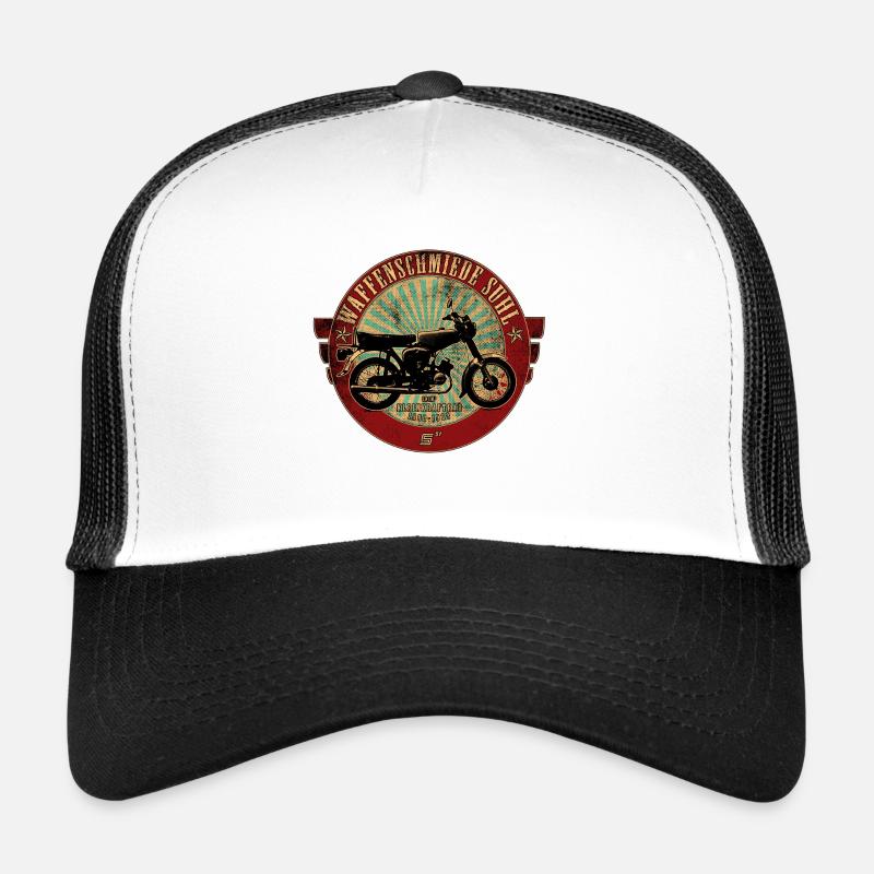 Simson S51 - Trucker Cap - Weiß/Schwarz