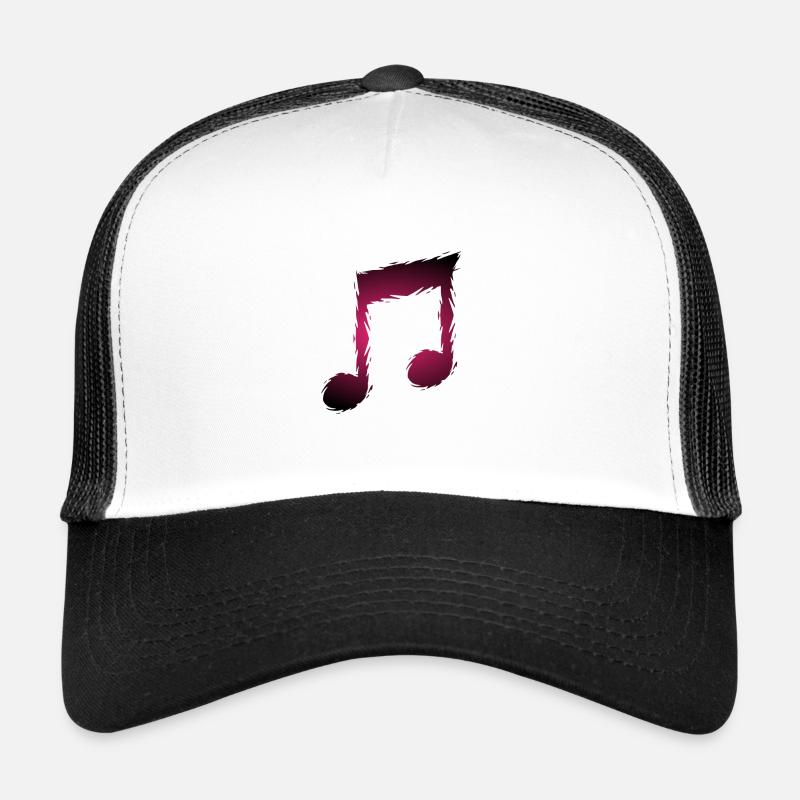 Music musical note - Trucker Cap - white/black