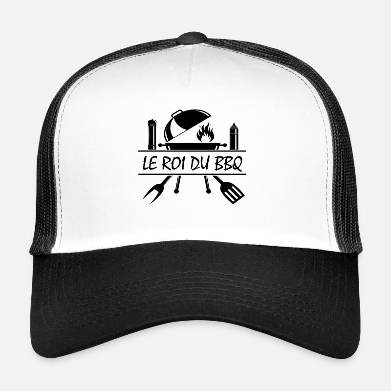 Le roi du BBQ, le roi du Barbecue, idée cadeau Casquette trucker 