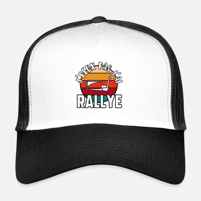 J’peux pas j’ai rallye - Casquette trucker - blanc/noir