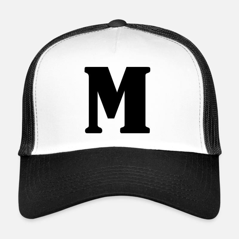 M - Trucker Cap - Weiß/Schwarz