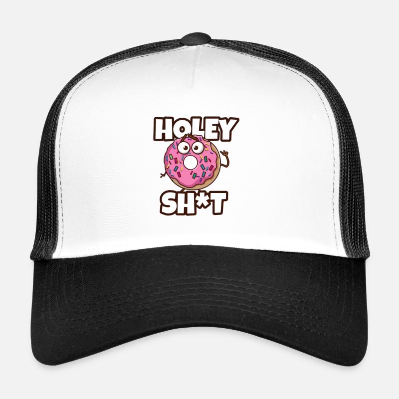 Holey Shit - Humour drôle de jeu de mots de beignet - Beignets Casquette trucker 