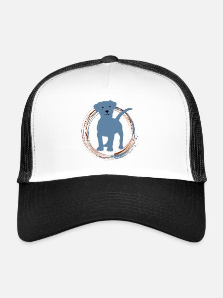 Hündchen - Trucker Cap - Weiß/Schwarz