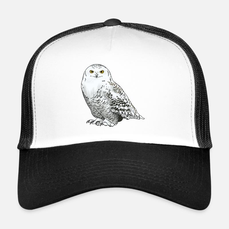 Harfang des neiges blanc Casquette trucker 