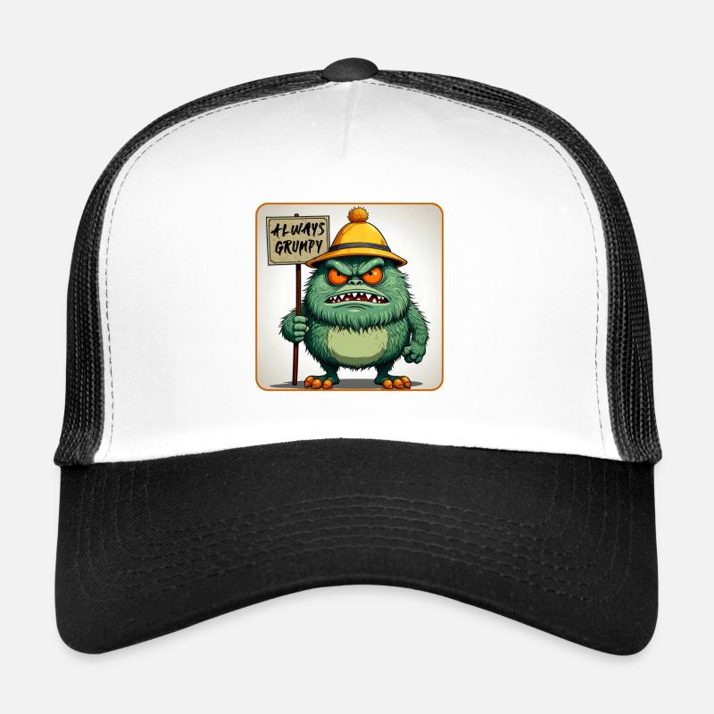 Bad-tempered and grumpy little man Trucker Cap