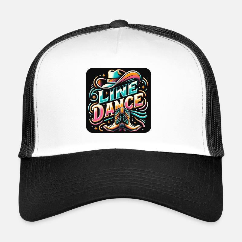 Farbenfrohes Line Dance Design Trucker Cap