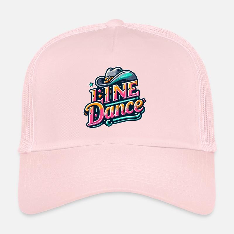 Conception de danse en ligne colorée Casquette trucker 