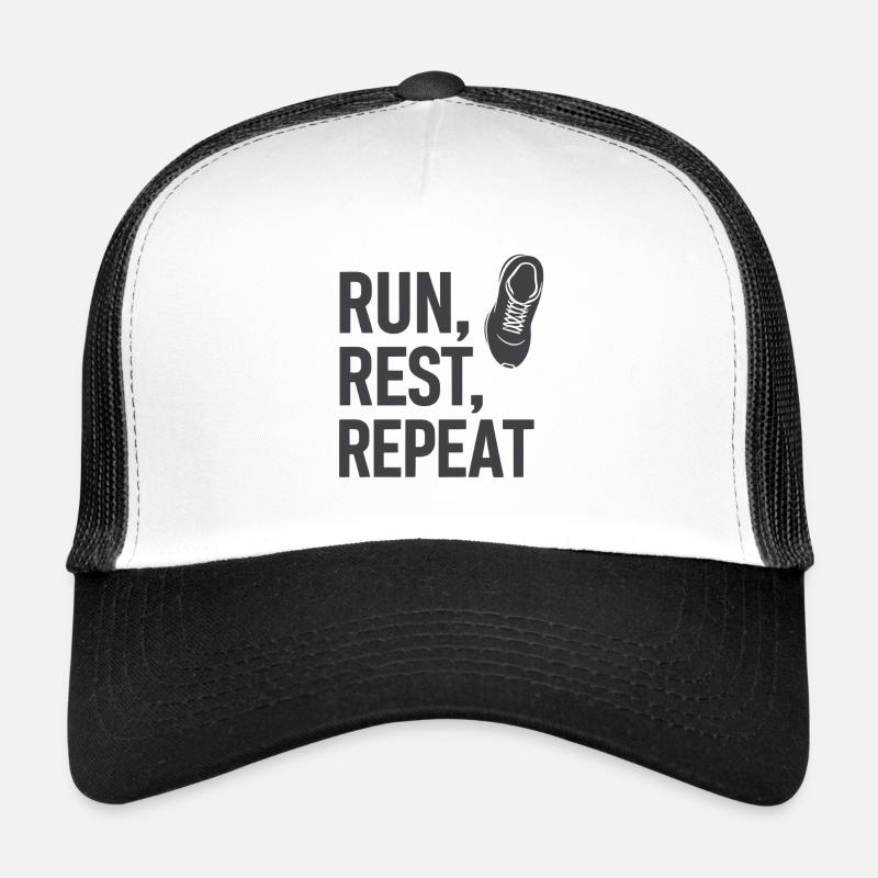 Motivation pour courir et répéter Casquette trucker 
