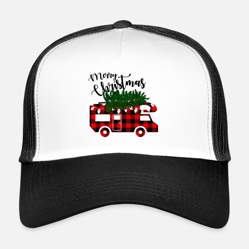Joyeux Noël Caravane de bûcherons Casquette trucker 